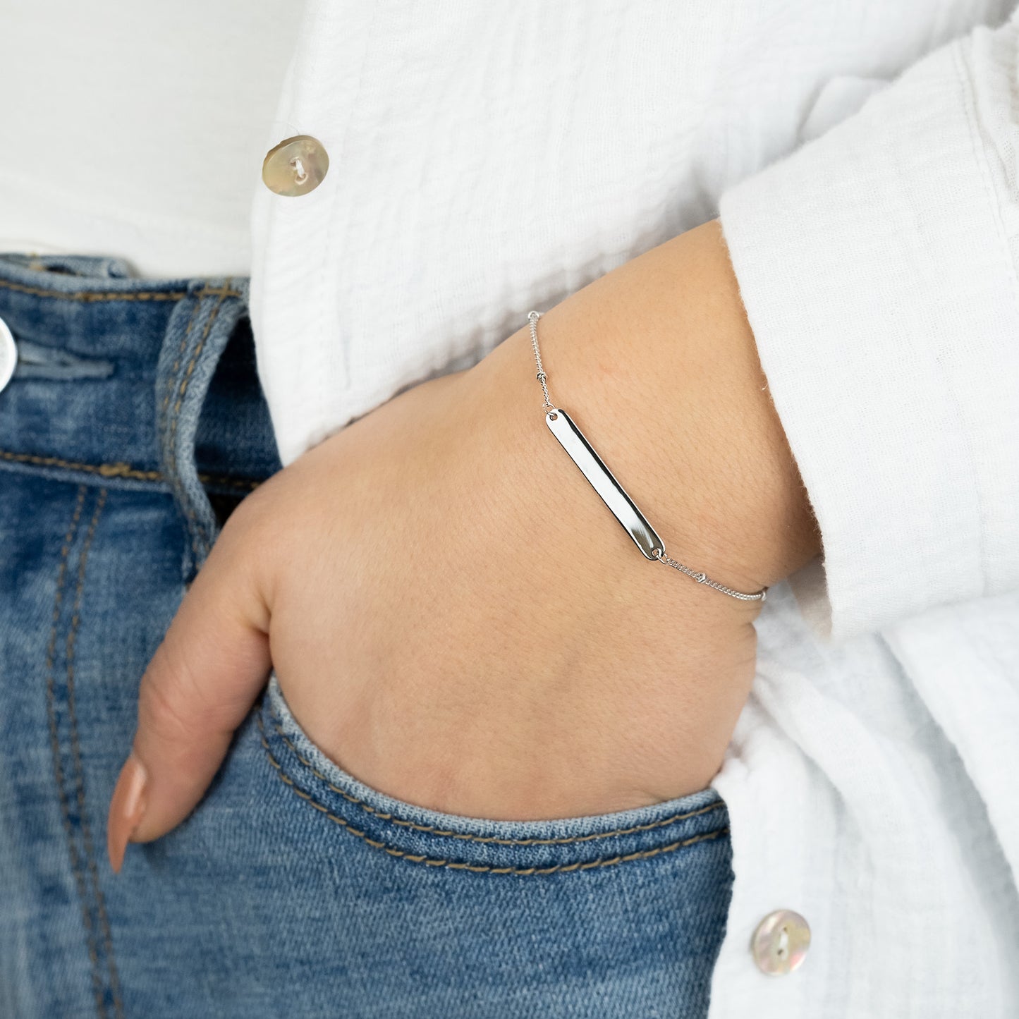 Bracelet Silver with ID