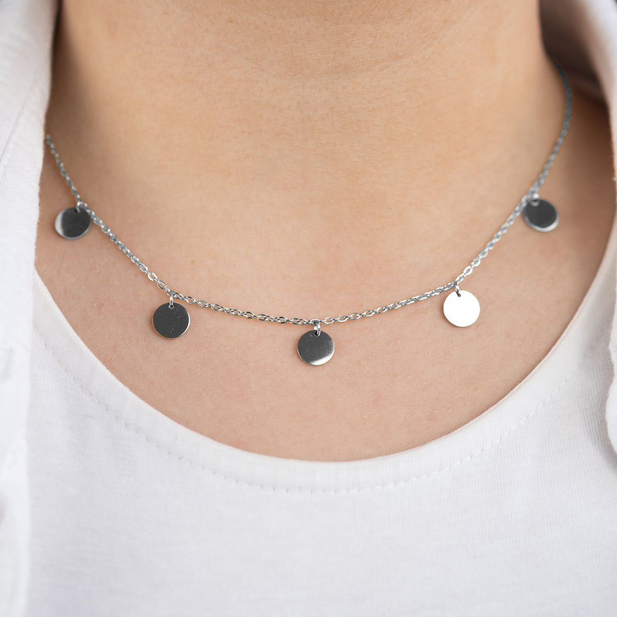 Stainless Steel Silver Necklace with Happy Soul Greeting Card