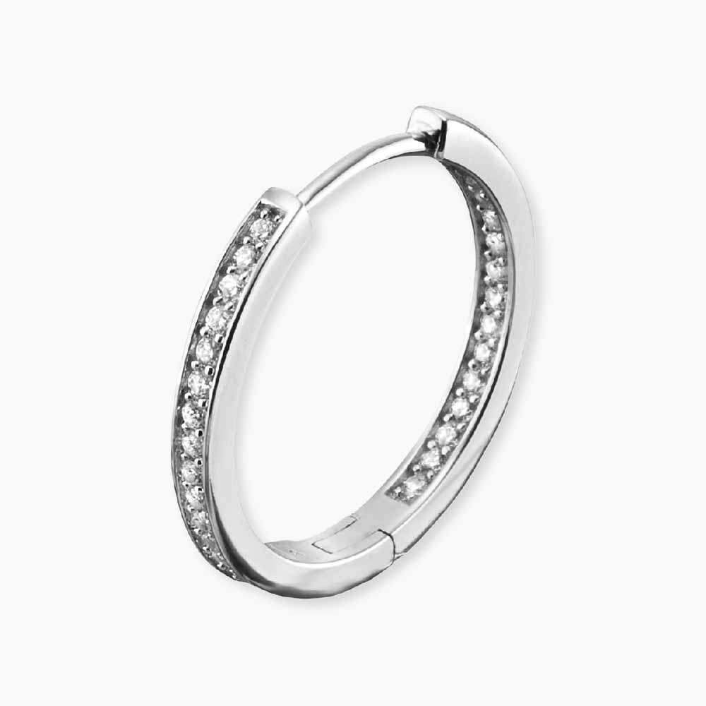 Creole 925er Silber Klassisch mit Zirkonia