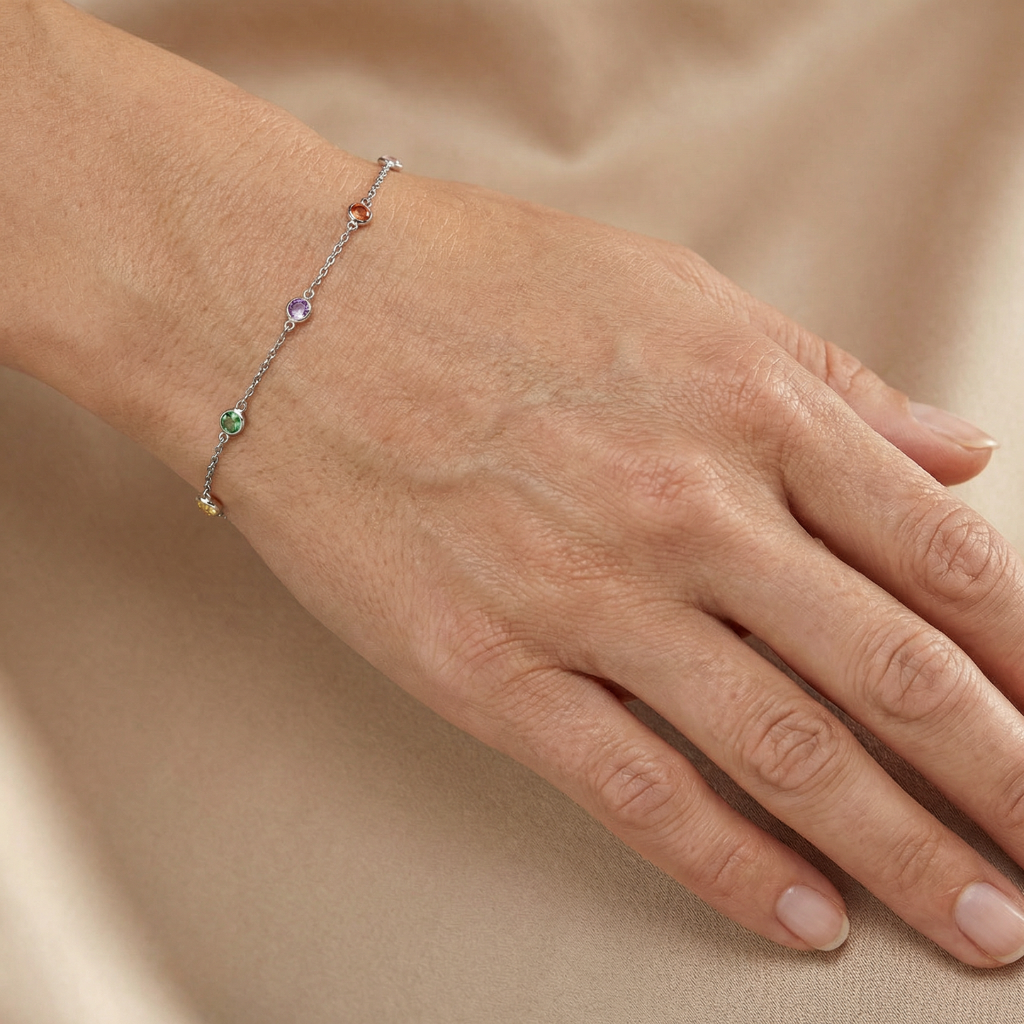Engelsrufer Moonlight Armband in Gold mit funkelnden Zirkonia-Steinen Multicolor