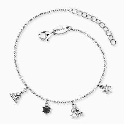 Engelsrufer Yin Yang Armband aus Silber mit funkelnden Zirkonia-Steinen