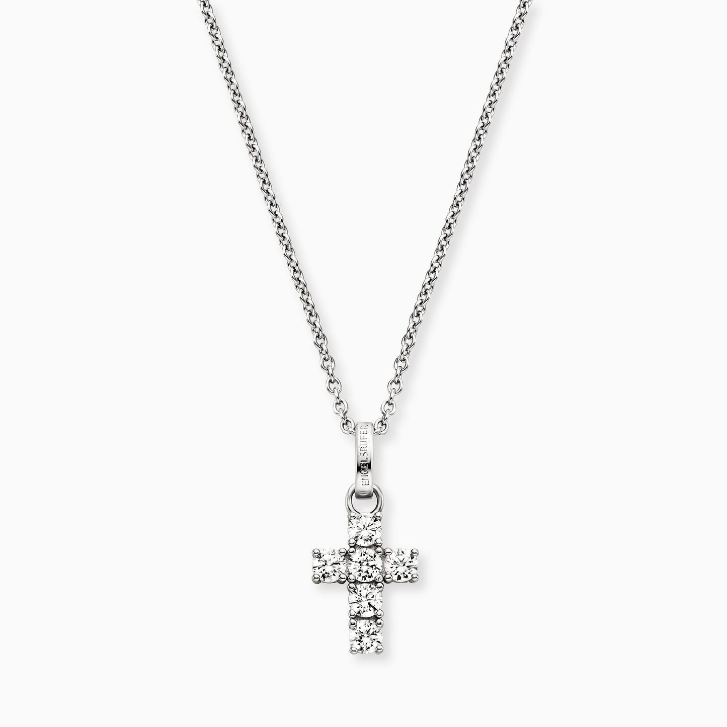 Halskette 925er Silber Kreuz mit Zirkonia