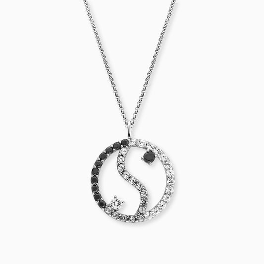 Engelsrufer Yin Yang Kette aus Silber mit funkelnden Zirkonia-Steinen