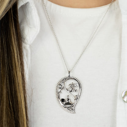 Anhänger 925er Silber Yin Yang Drop mit Zirkonia