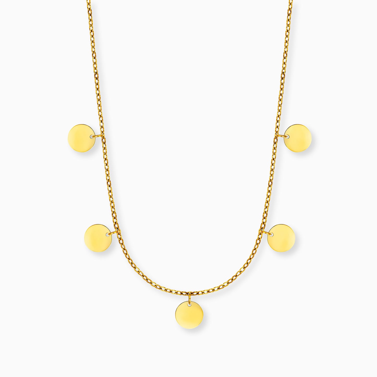 Halskette Edelstahl Gold mit Grußkarte Happy Soul