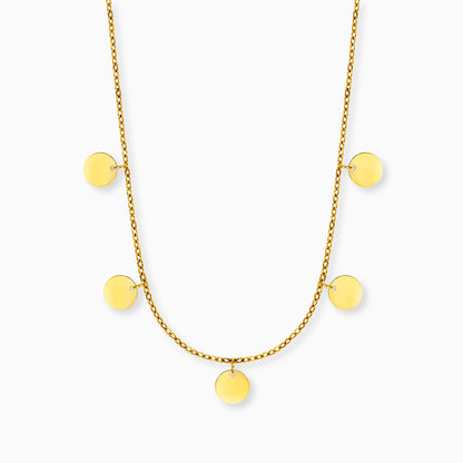 Halskette Edelstahl Gold mit Grußkarte Happy Soul