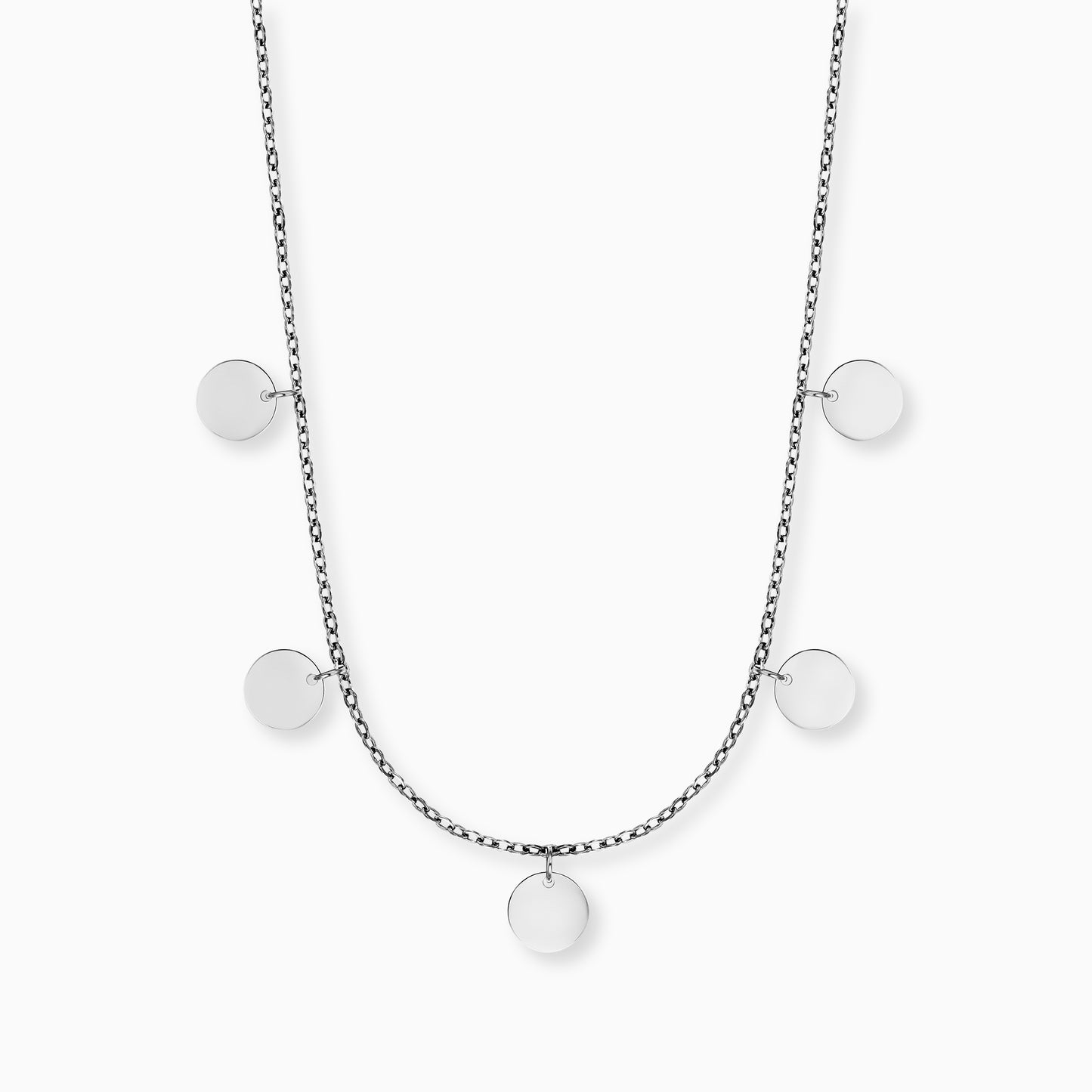 Halskette Edelstahl Silber mit Grußkarte Happy Soul