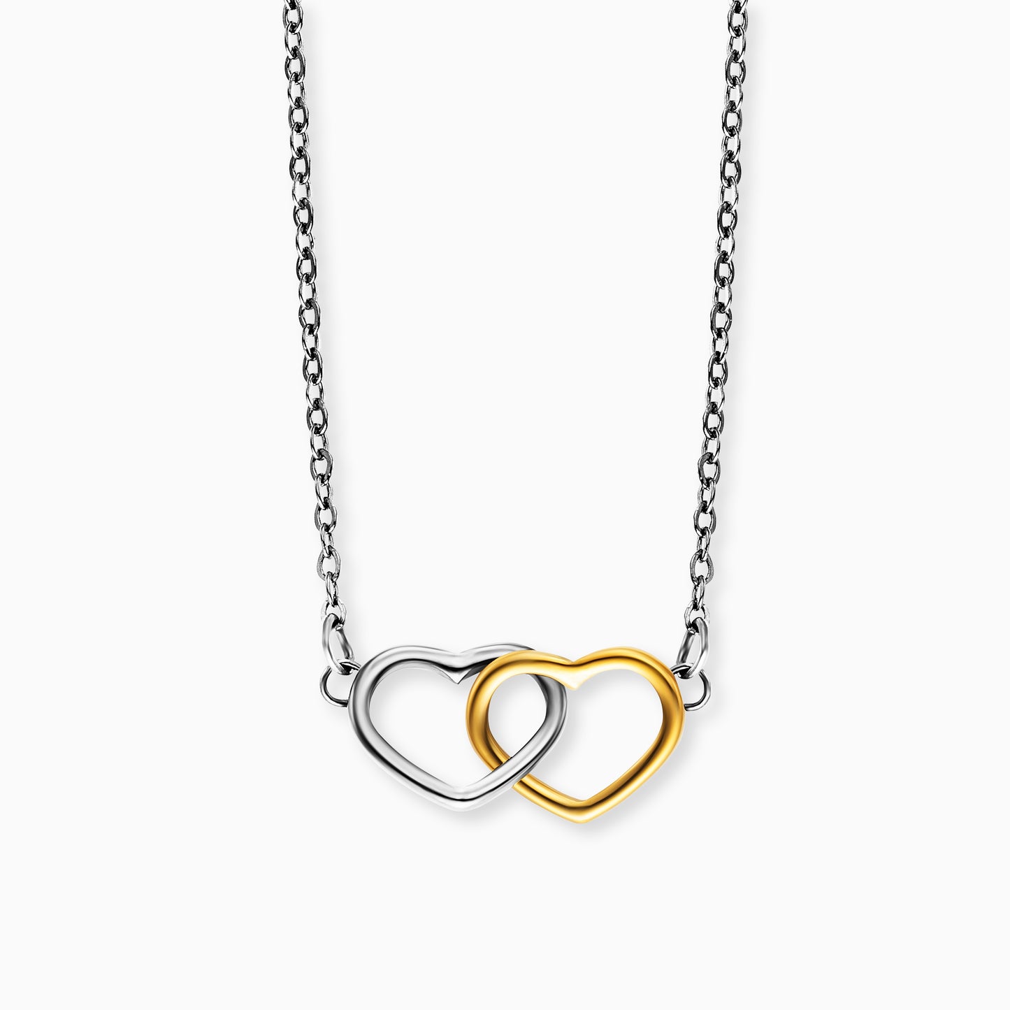 Halskette Edelstahl Bicolor mit Grußkarte Neverending