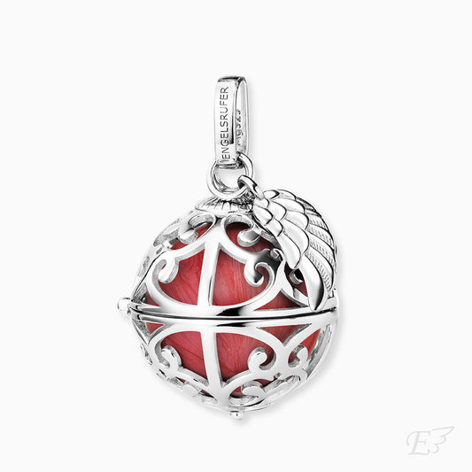 Engelsrufer mit Flügel Anhänger aus Silber