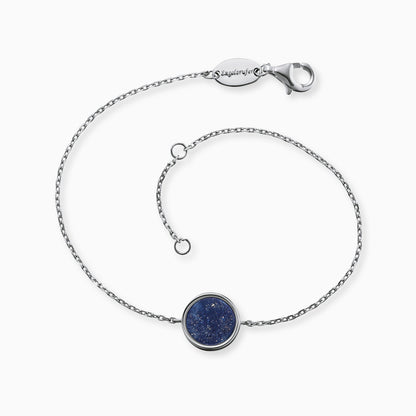 Armband 925er Silber mit Kraftstein Lapislazuli