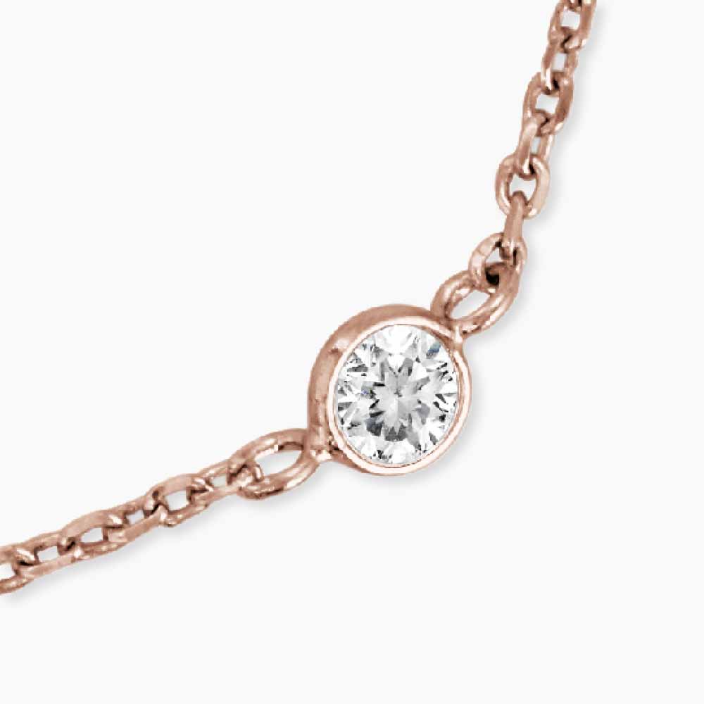 Armband 925er Silber Moonlight mit Zirkonia roségold
