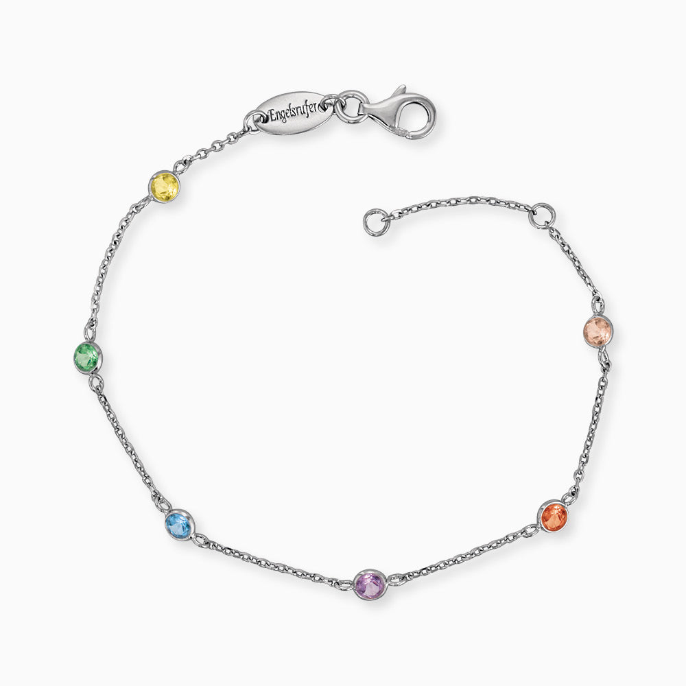 Armband 925er Silber Moonlight mit Zirkonia Multicolor silber · multicolor