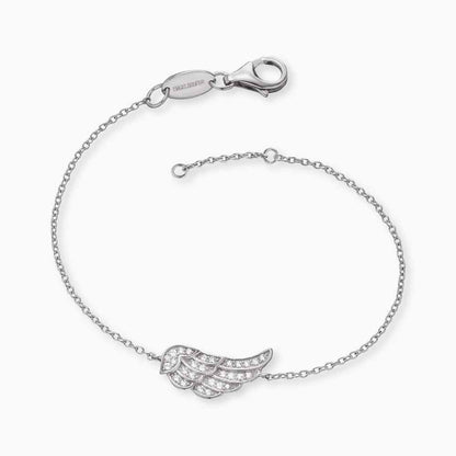 Armband 925er Silber Flügel mit Zirkonia