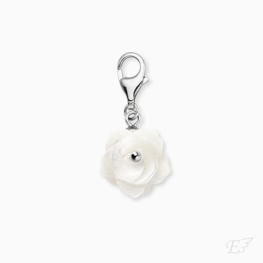 Engelsrufer Rose mit Perlmutt Charm