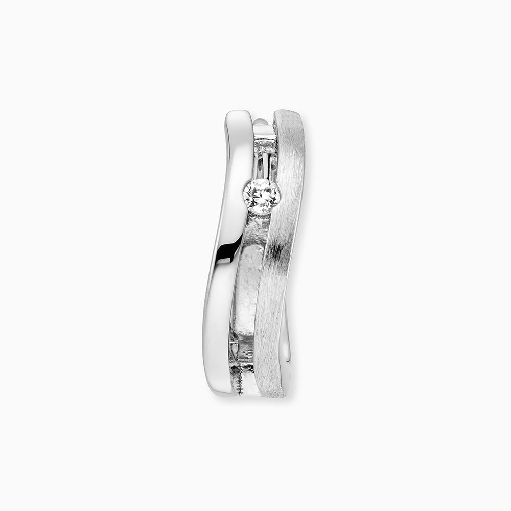 Creole 925er Silber Ella mit Zirkonia