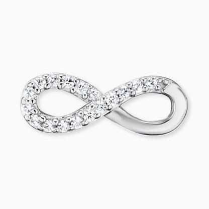 Ohrstecker 925er Silber Infinity mit Zirkonia