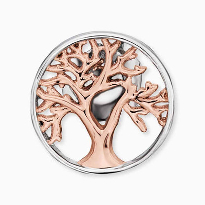 Ohrstecker 925er Silber Lebensbaum Bicolor Roségold