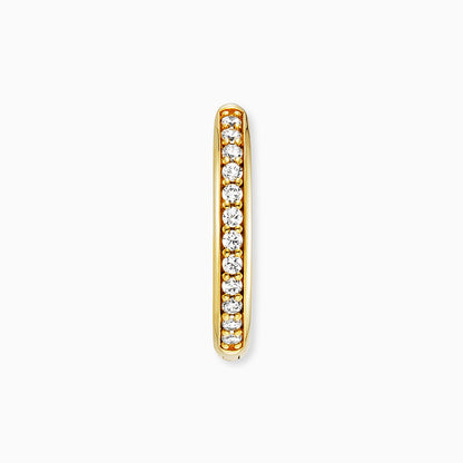 Creole 925er Silber Lola Gold mit Zirkonia