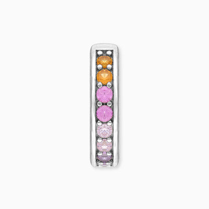 Creole 925er Silber Regenbogen mit Zirkonia Mulitcolor