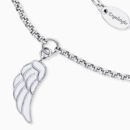 Fußkette Edelstahl Flügel mit Emaille