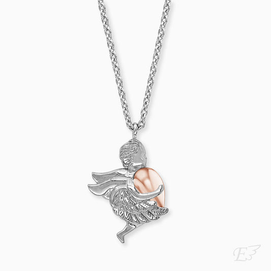 Engelsrufer Engel Kette aus Silber mit Bicolor mit Heartwing