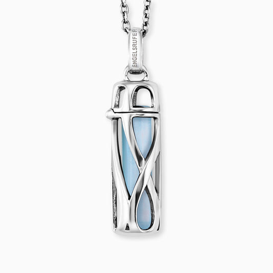 Engelsrufer Powerful Stone Blauer Achat Kette aus Silber