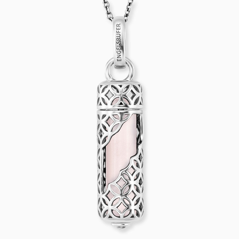 Engelsrufer Powerful Stone Rosenquarz Kette aus Silber
