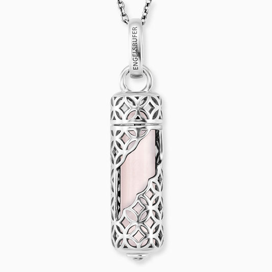 Engelsrufer Powerful Stone Rosenquarz Kette aus Silber