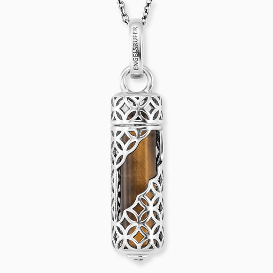Engelsrufer Powerful Stone Tigerauge Kette aus Silber