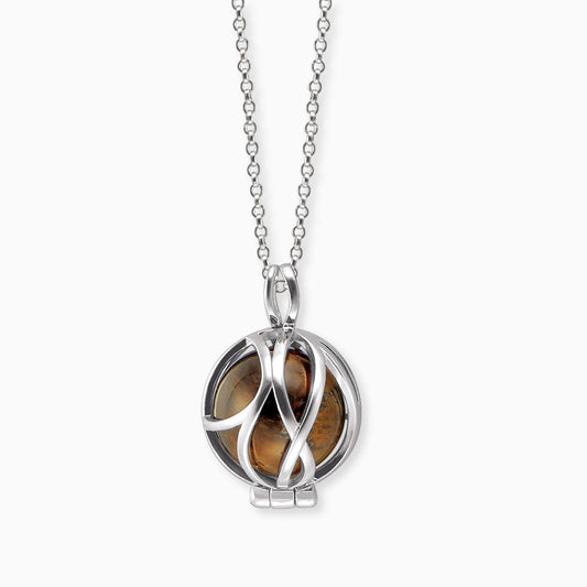 Engelsrufer Powerful Stone Tigerauge Kette aus Silber