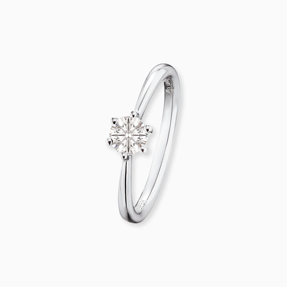 Ring 925er Silber Shiny mit Zirkonia in verschiedenen Grössen