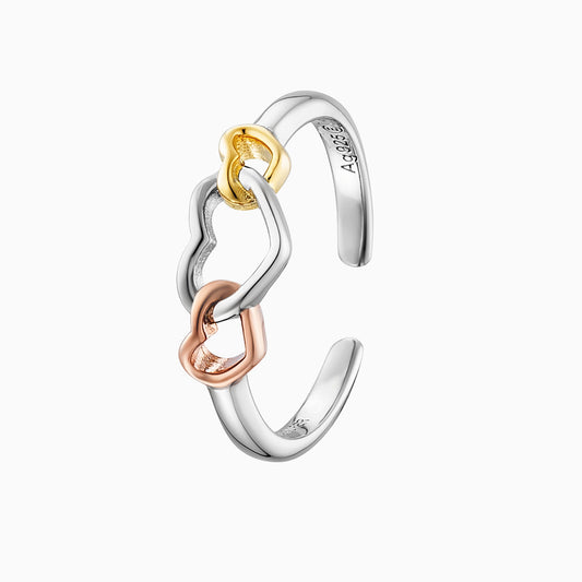 Engelsrufer With Love Ring aus Silber mit Tricolor