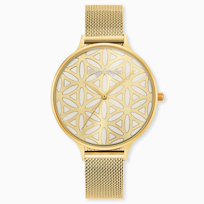 Engelsrufer Kinderuhr mit lebensblume gold meshband goldmotiv in Multicolor