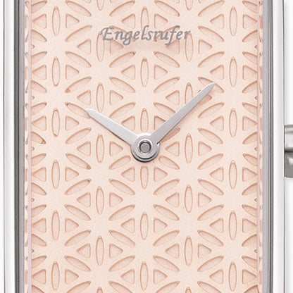 Uhr Edelstahl Lebensblume mit Edelstahl Armband