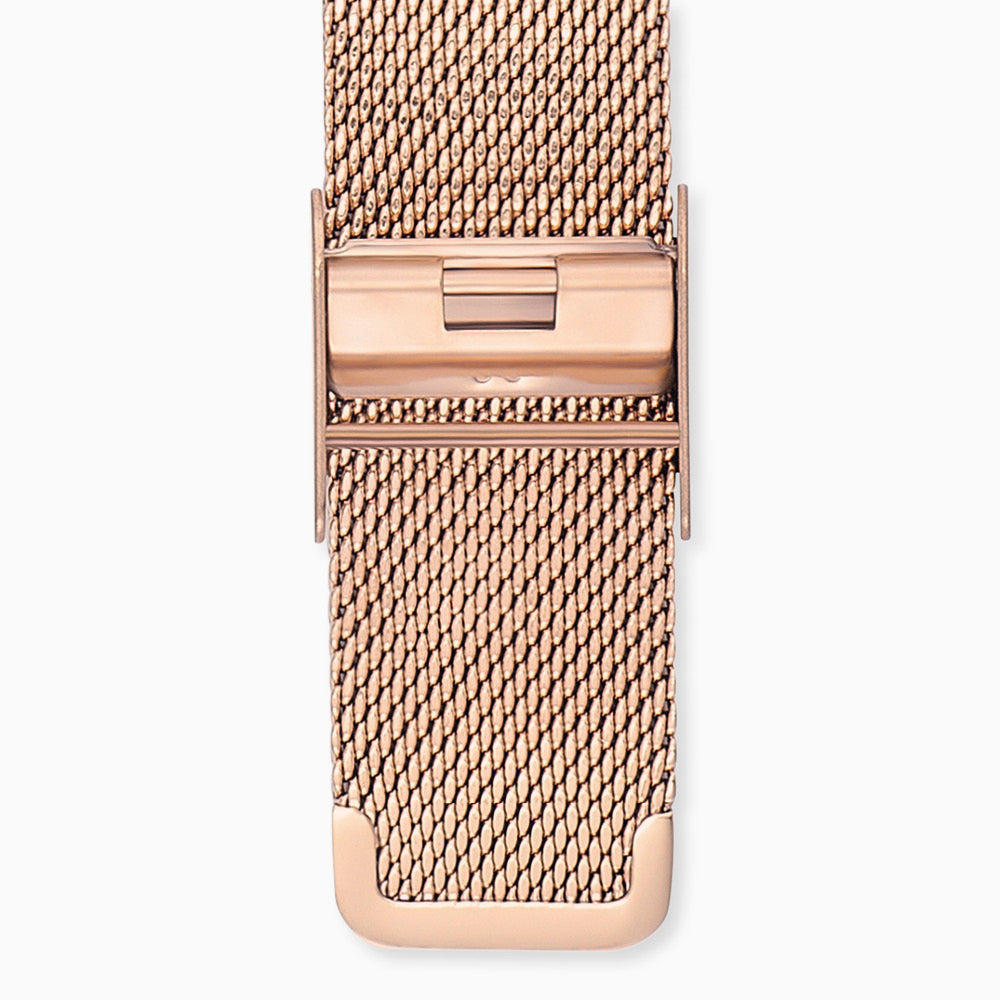 Mesh-Armband Edelstahl für Uhren Gold & Roségold 14 mm