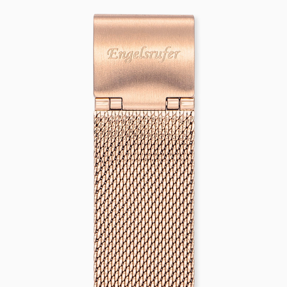 Mesh-Armband Edelstahl für Uhren Gold & Roségold 14 mm