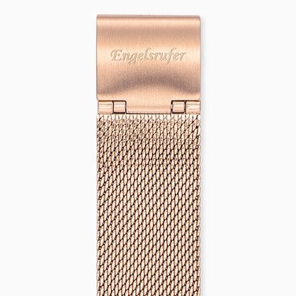 Mesh-Armband Edelstahl für Uhren Gold & Roségold 14 mm