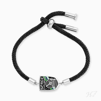 Kinder Armband Edelstahl Astronaut mit Emaille