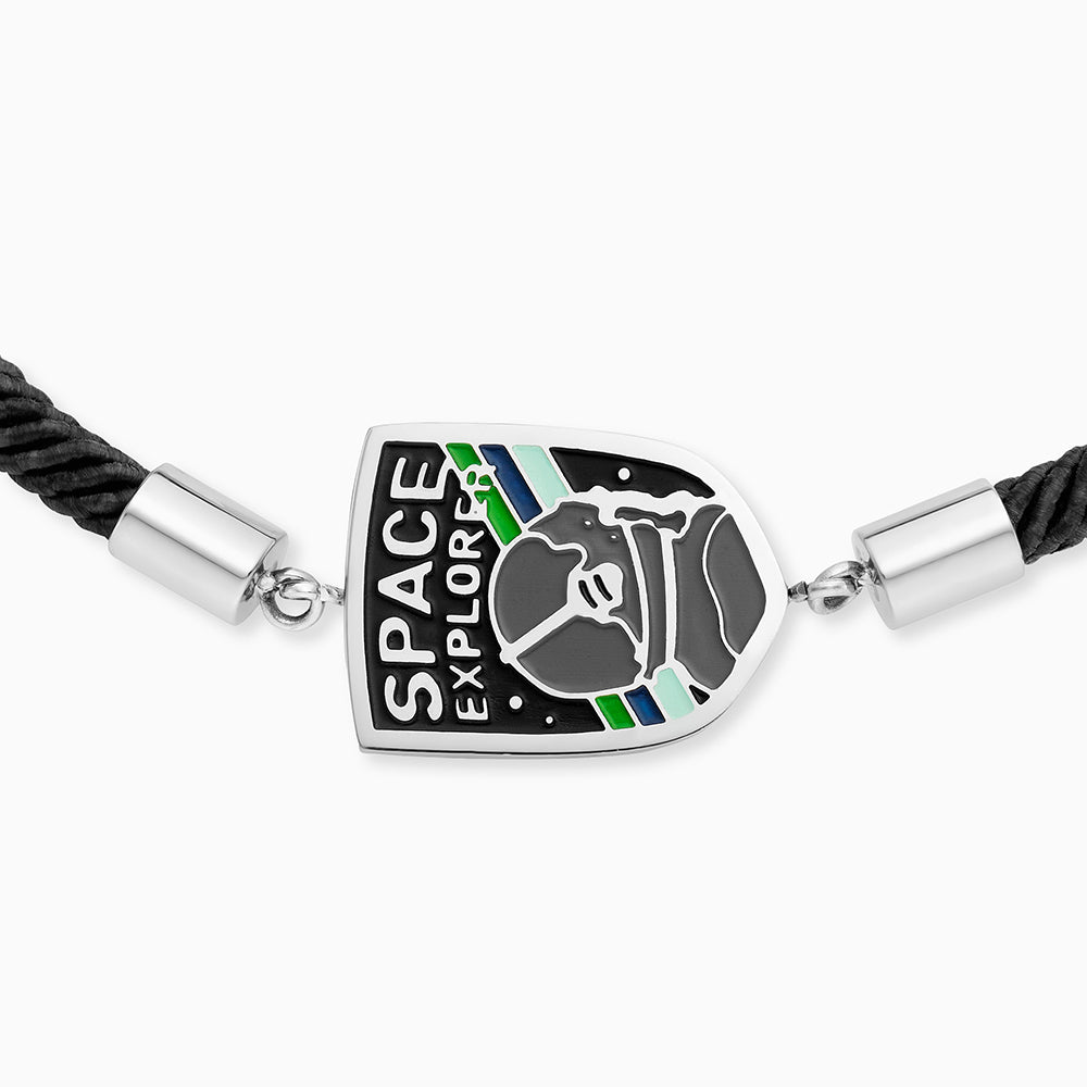 Kinder Armband Edelstahl Astronaut mit Emaille