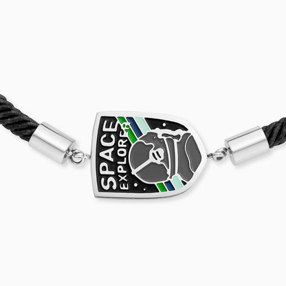 Kinder Armband Edelstahl Astronaut mit Emaille