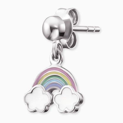 Kinder Ohrringe Edelstahl Regenbogen mit Emaille