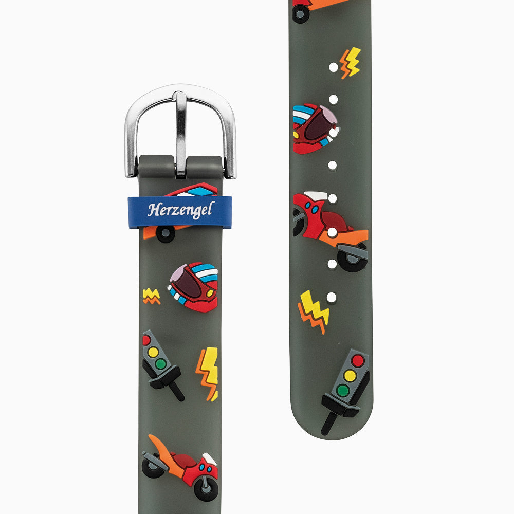 Kinder Uhr Rennfahrer für Jungen inkl. Schlampermäppchen