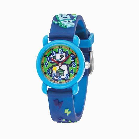 Herzengel Kinderuhr mit robotermotiv in Multicolor