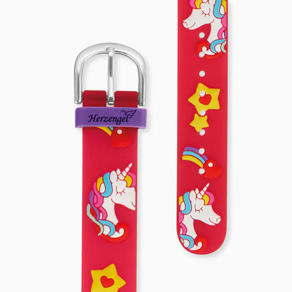 Kinder Uhr Einhorn für Mädchen inkl. Schlampermäppchen