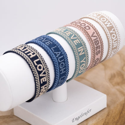 Armband Baumwolle Good Vibes Only